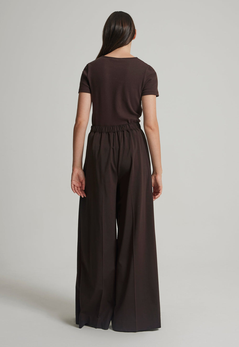 Jac+Jack MAISON WOOL PANT in Chocolate Pepper
